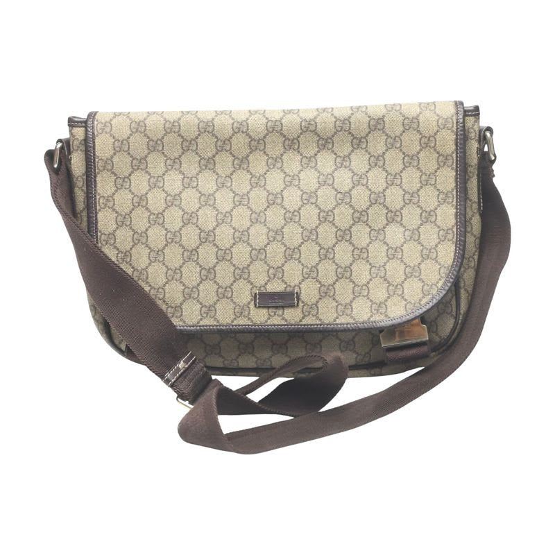 Gucci GG Plus Shoulder Bag Supreme Brown