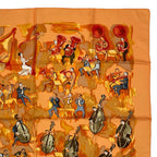 Hermes Scarf 100% Silk Carre 90 Concerto Orange — view 3