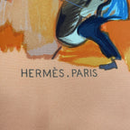 Hermes Scarf 100% Silk Carre 90 Concerto Orange — view 7