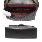 Chanel Chain Shoulder Bag Gold Single Flap Quilted Lambskin Number 2 — view 3