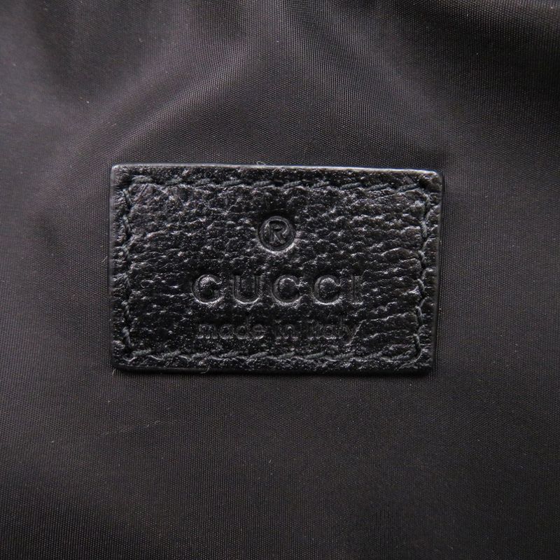 Gucci GG Crystal Leather Black Shoulder Bag 0458 — view 7