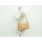 Saint Laurent Betty Chain Shoulder Bag Leather Pink Beige — view 6