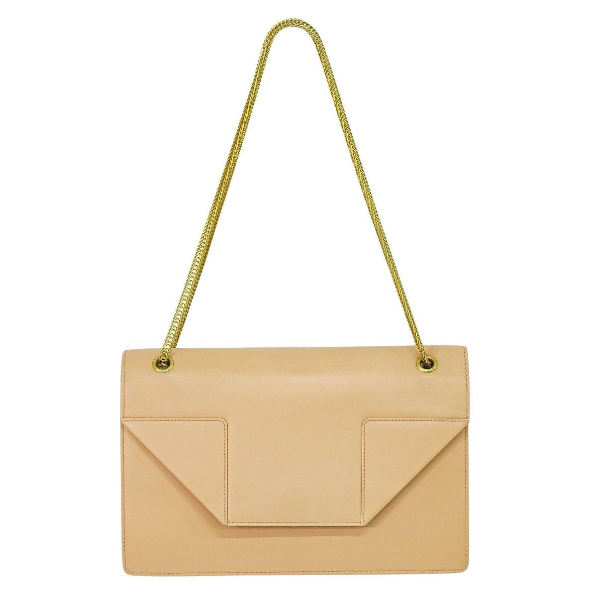 Saint Laurent Betty Chain Shoulder Bag Leather Pink Beige