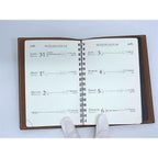 Hermes Agenda GM Courchevel Silver Hardware Notebook Schedule Book — view 4