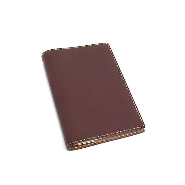 Hermes Agenda GM Courchevel Silver Hardware Notebook Schedule Book