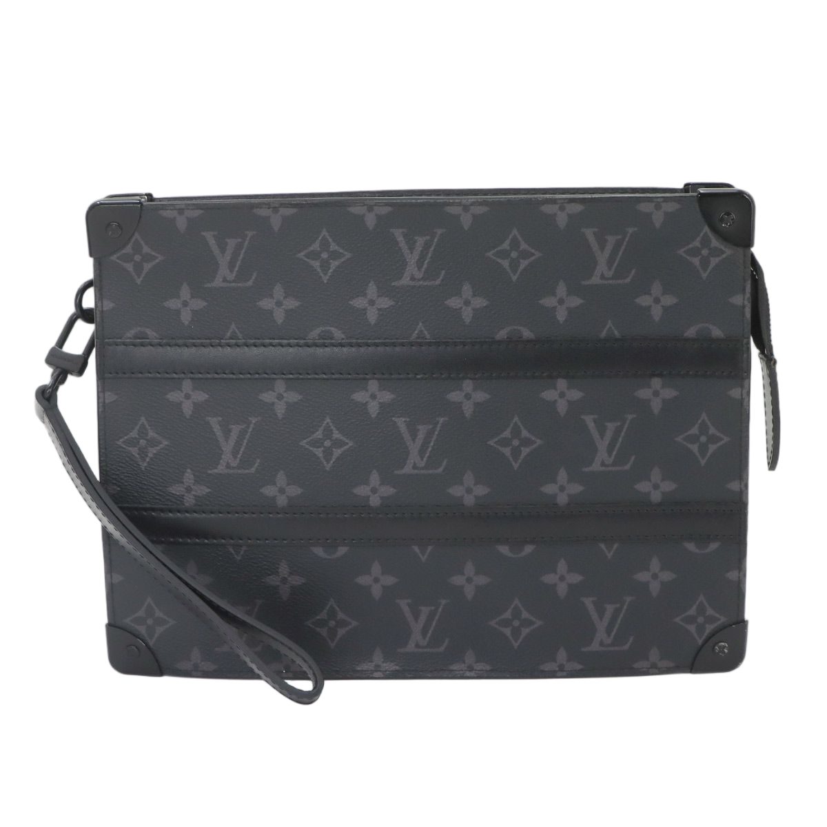 Louis Vuitton Monogram Eclipse Trunk Pochette Clutch Second