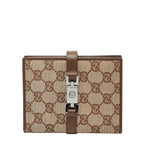 Gucci GG Canvas Jackie 031 2888 Beige Brown Leather