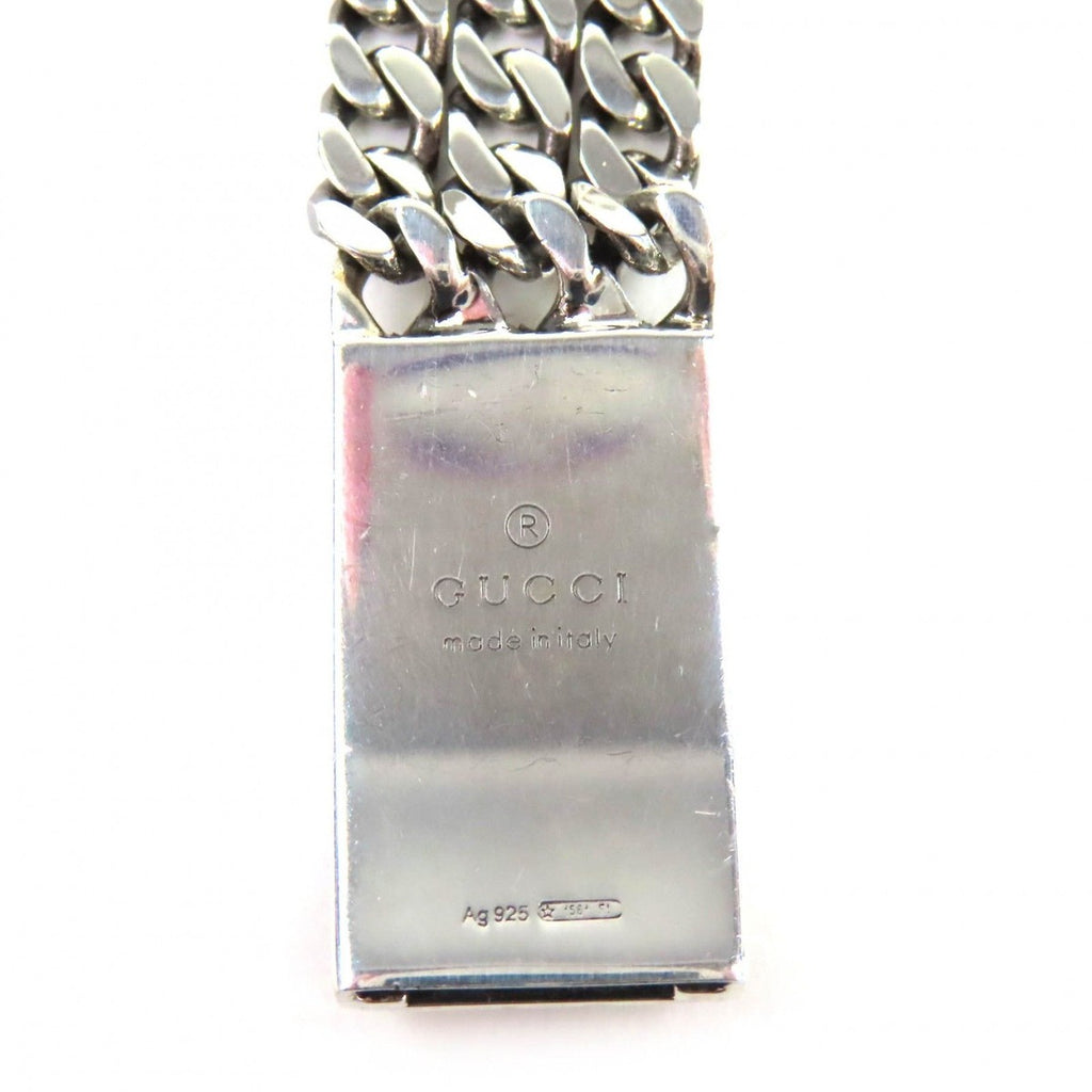 Gucci Ghost Skull GG Pattern Triple Chain Bracelet Silver — view 8