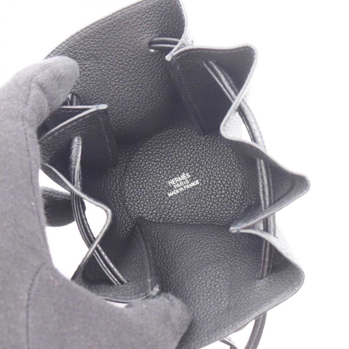 Hermes Pouch Vespa Black Leather — view 3