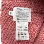 Hermes Hat Knit Joplin Beanie N Frme M Size Calfskin Button Rose — view 6