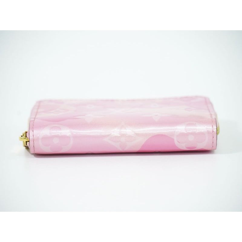 Louis Vuitton Zippy Coin Purse Vernis Leather Case Pink — view 3