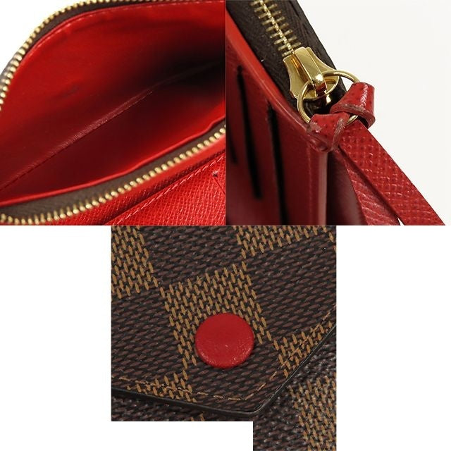 Louis Vuitton Portefeuille Victorine Damier Canvas Trifold Wallet — view 8