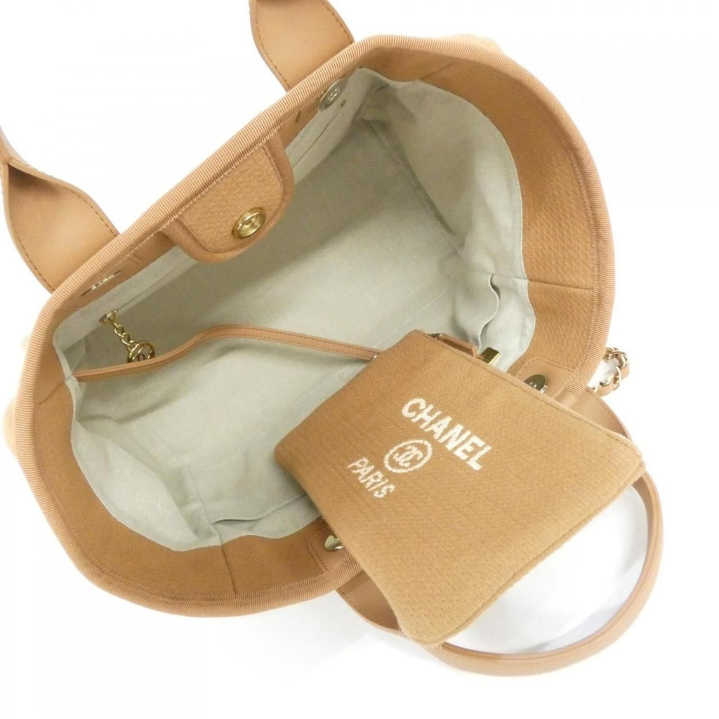 Chanel Deauville Handbag Brown — view 6