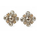 Chanel Accessories CC Logo Motif Rhinestone Orange Silver A12