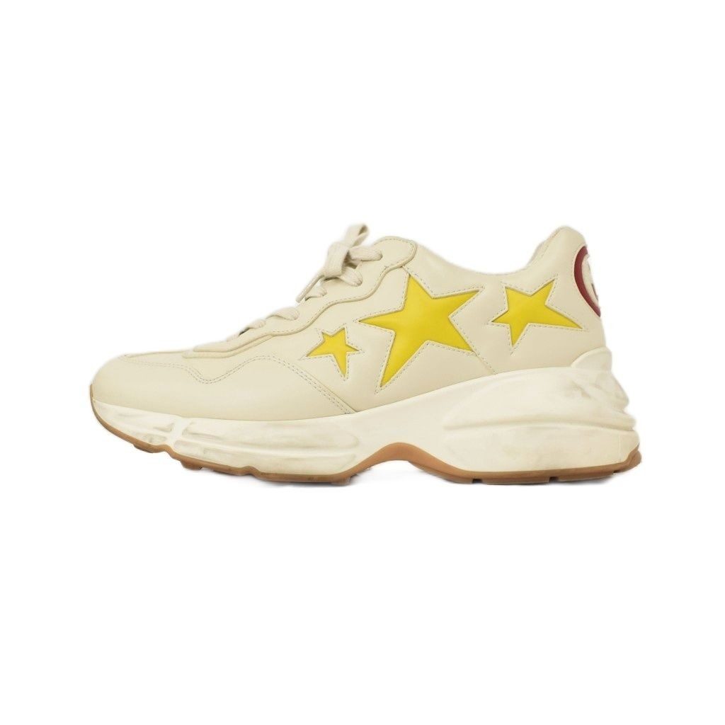 Gucci Ryton Stars Sneakers Leather 8 Beige