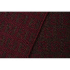 Fendi Muffler Winter Scarf 100% Wool FF Logo Burgundy — view 5