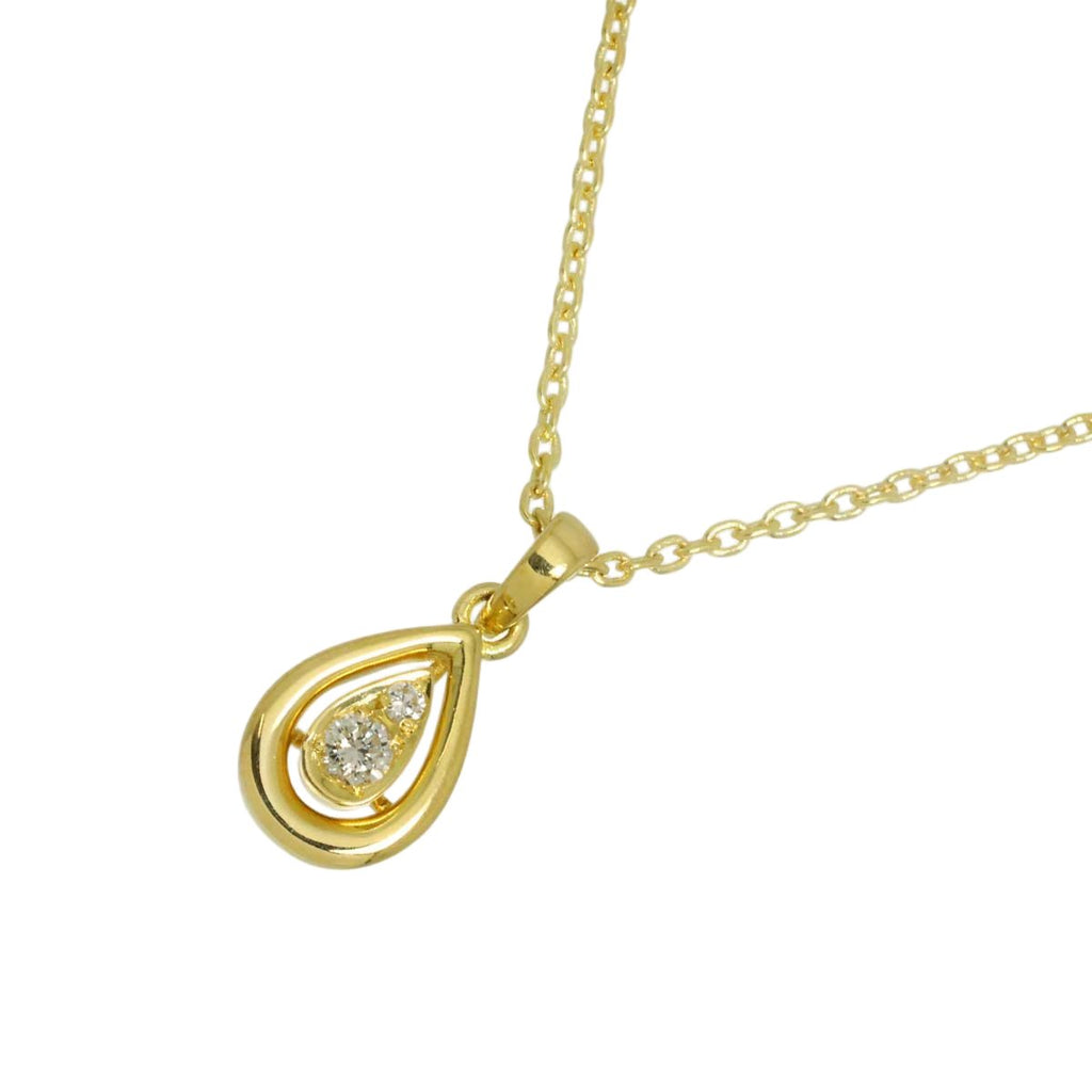 Dior Diamond Necklace 40 cm 18k YG Yellow Gold