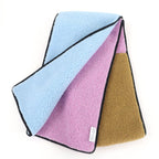 Loewe Cotton Logo Large Shearling Scarf Shawl Multicolor — view 2
