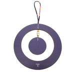 Hermes Petite Ache Circle Charm Key Holder Vaux Epson Violet Purple 0790