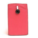 Hermes Card Holder Business Women Leather Pink — view 2