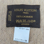 Louis Vuitton Echarpe Reykjavik Cashmere Monogram Scarf with Fringe Brown — view 6