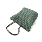Prada Shoulder Bag Triangle Logo Green Brown Tessuto Nylon Check Pattern 2-Way — view 5