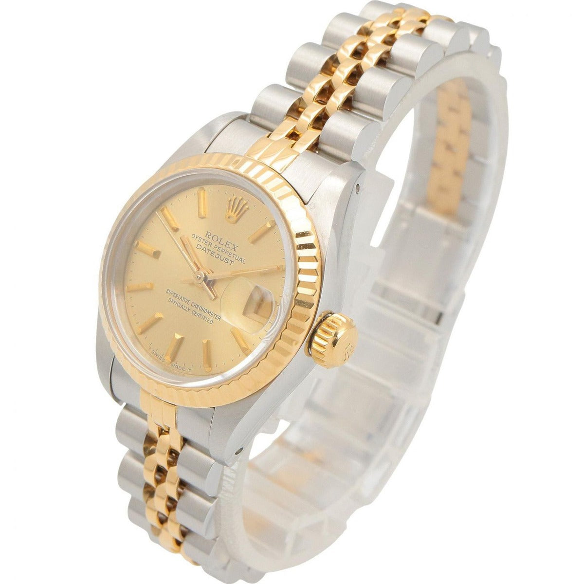Rolex Watch Datejust No 90 Champagne Bar CH 18K — view 2