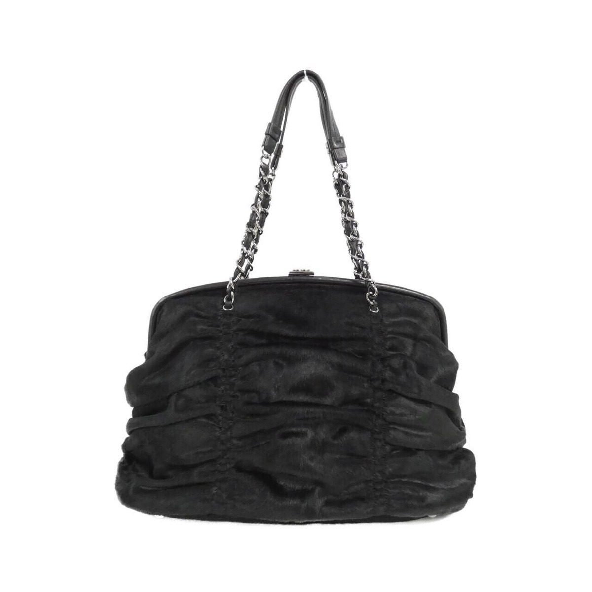Chanel Vintage Bag Handbag Black