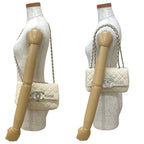 Chanel Cruise Collection Quilted Canvas Shoulder Bag