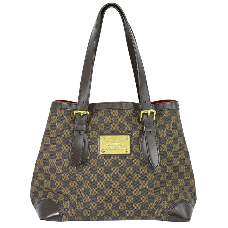 Louis Vuitton Hampstead MM Damier Ebene Tote Bag Handbag Brown — view 2