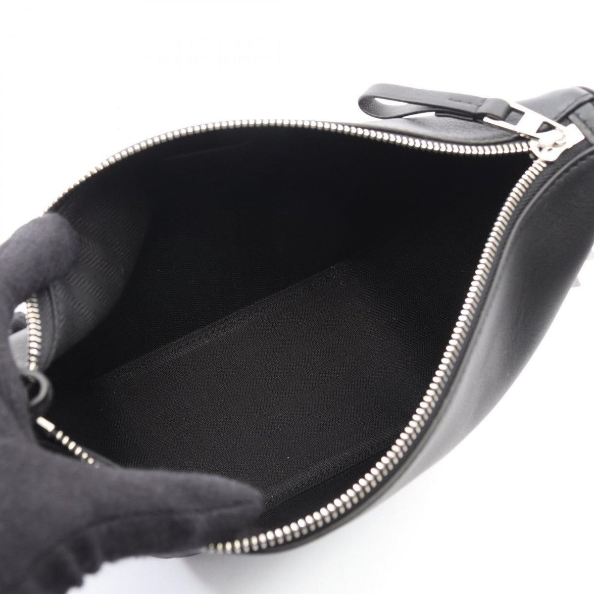 Loewe Shoulder Bag Hammock Hobo Mini Black Leather — view 3