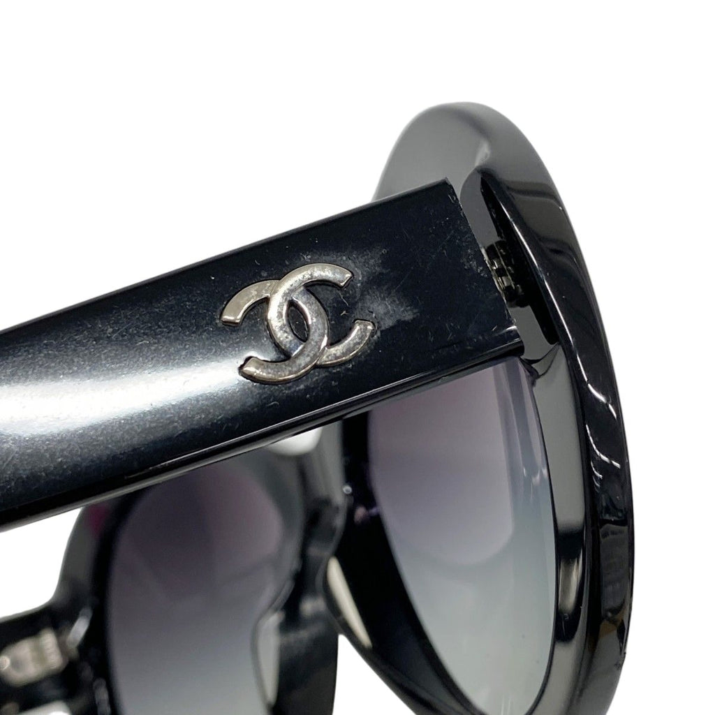 Chanel Sunglasses Acetate Black Silver Eyewear — view 2