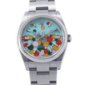 Rolex Oyster Perpetual 36 Watch Turquoise Blue Celebration Dial