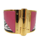 Hermes Emile GM Bangle Bracelet Charniere Enamel Gold 1874 — view 3