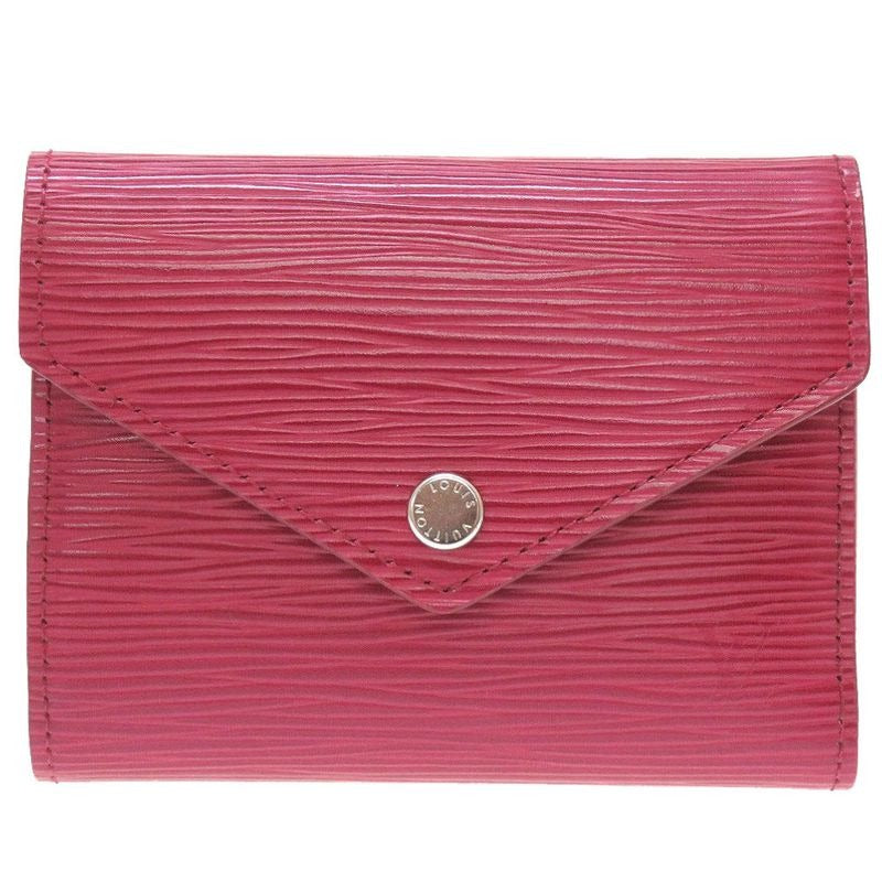 Louis Vuitton Epi Portefeuille Victorine Compact Wallet Fuchsia Trifold