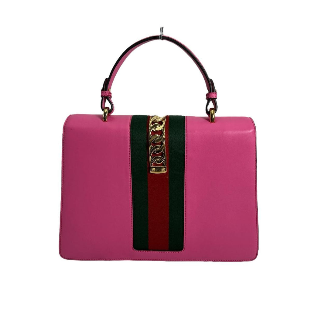 Gucci 2 way Bag Shoulder Sylvie Handbag Pink — view 2