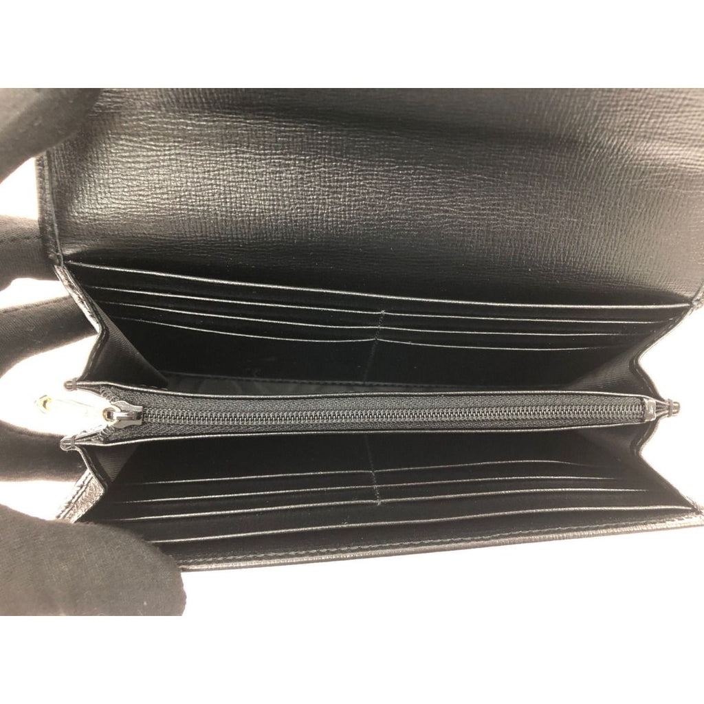 Gucci Long Wallet Interlocking G Marina Leather Black — view 7