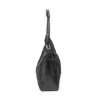 Gucci Zip Shoulder Hobo Black GG Nylon Canvas AB — view 3