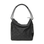 Gucci Zip Shoulder Hobo Black GG Nylon Canvas AB — view 5