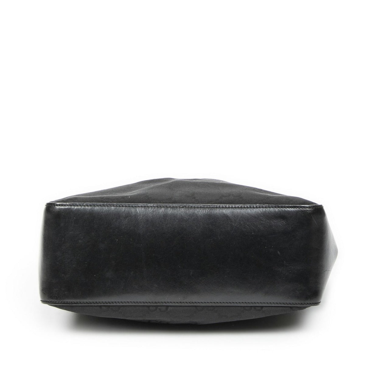 Gucci Zip Shoulder Hobo Black GG Nylon Canvas AB — view 6