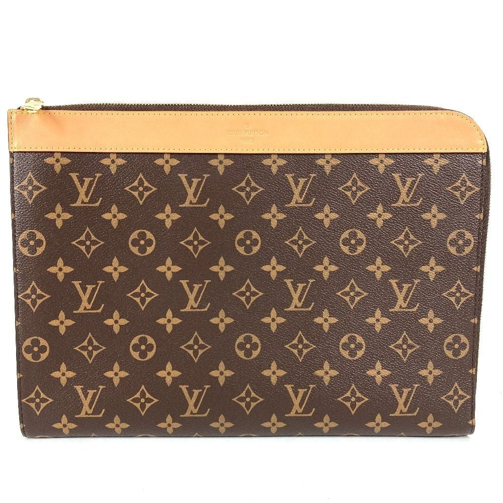 Louis Vuitton Clutch Pochette Jour Monogram Canvas Brown