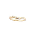 Tiffany & Co Ring Curved Band 18k Yellow Gold Diamond — view 2