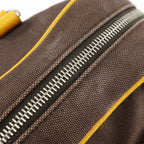 Prada Mini Boston Canvas Brown Tote Bag — view 7