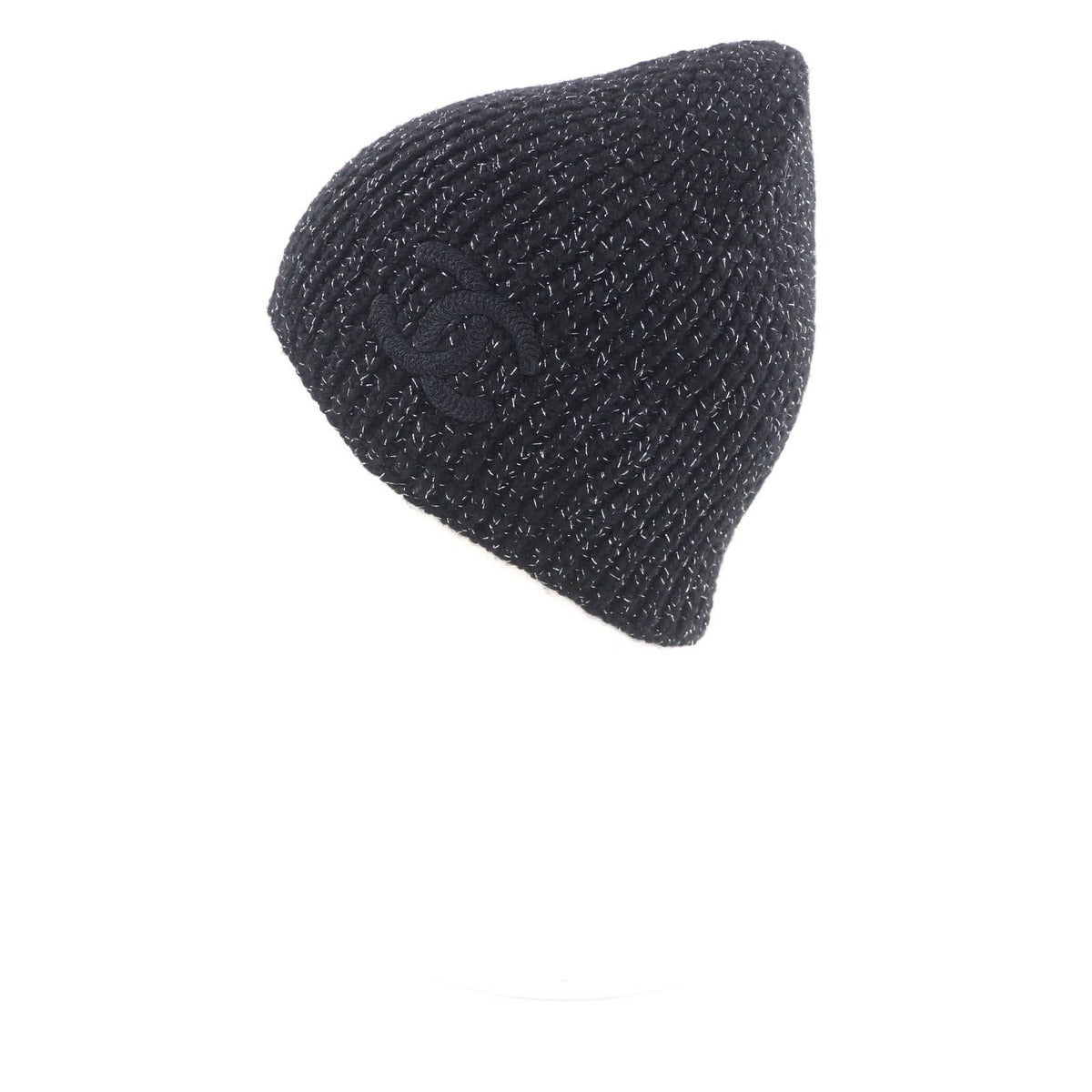Chanel Cashmere Blend Cruise Collection Show CC Logo Lame Knit — view 3