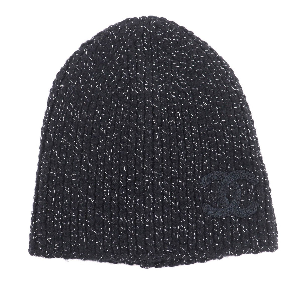 Chanel Cashmere Blend Cruise Collection Show CC Logo Lame Knit — view 5