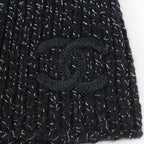 Chanel Cashmere Blend Cruise Collection Show CC Logo Lame Knit — view 7