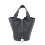 Hermes Handbag Picotin Lock PM Black Leather
