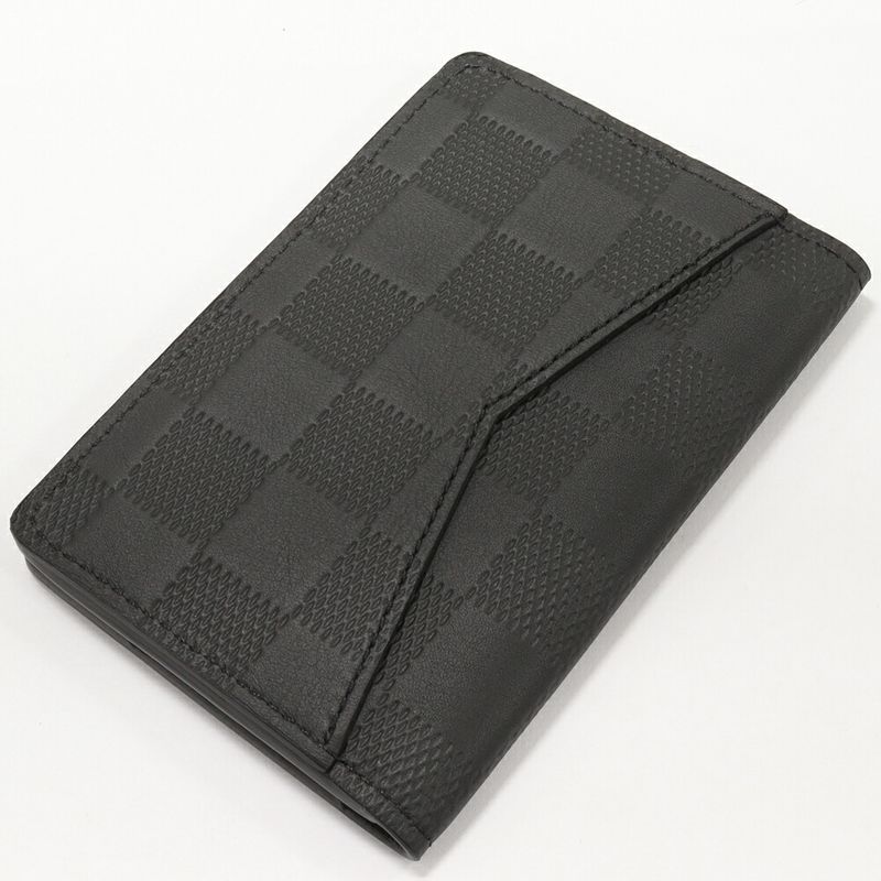 Louis Vuitton Bifold Card Case Pass Damier Infini Onyx Organizer De Poche — view 4