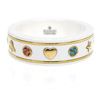 Gucci Icon Ring With Gemstone White Zirconia 750 YG Gold No 18 Jewelry — view 4