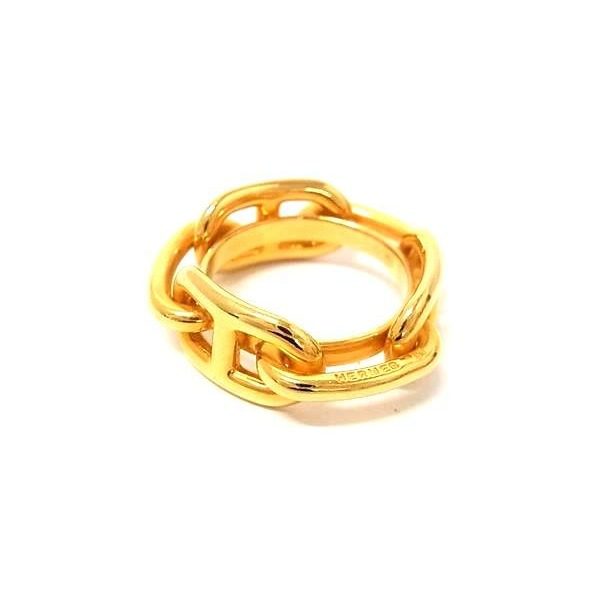 Hermes Chaine D'ancre Lucade Legato Scarf Ring Closure Gold — view 2